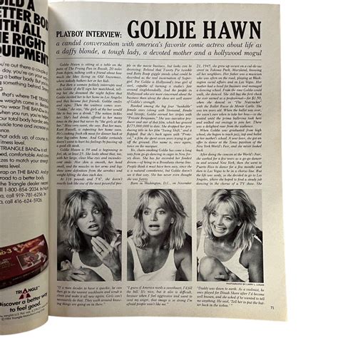 goldie hawn naked pictures|Playboy Magazine January 1985 vol.32, no.1.